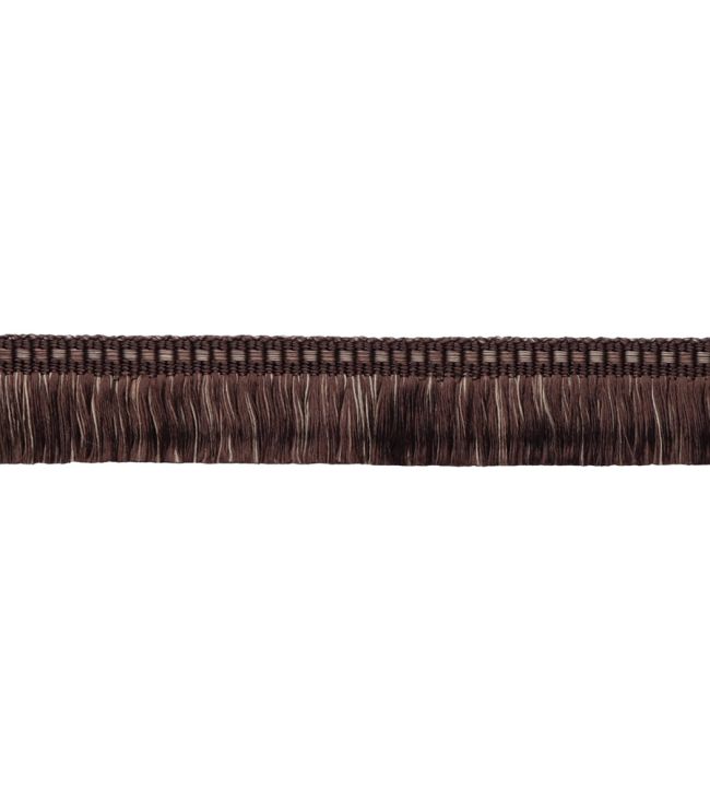Delicat Silk Moss Fringe Trimming by Samuel & Sons Walnut