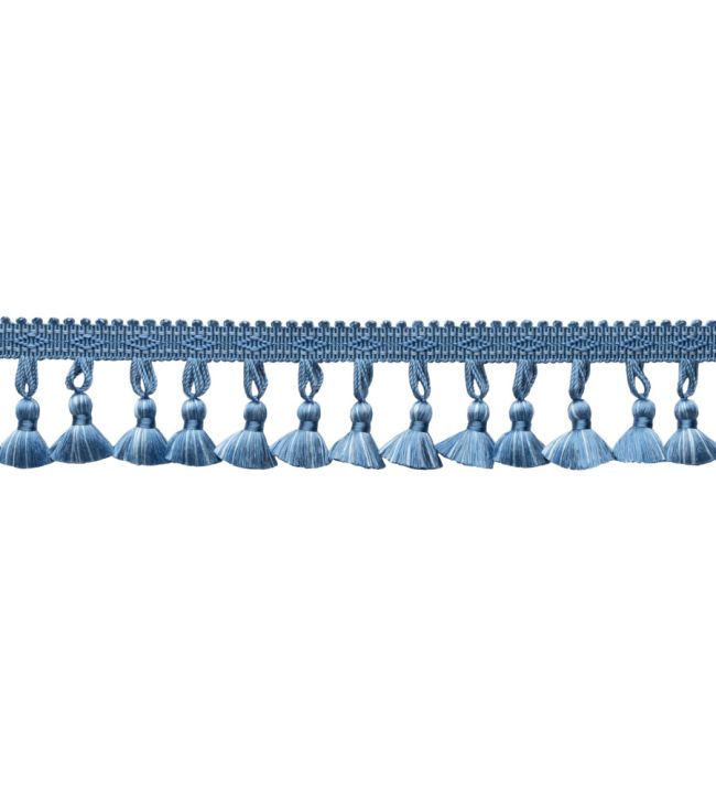 Delicat Silk Tassel Fringe Trimming by Samuel & Sons French Blue