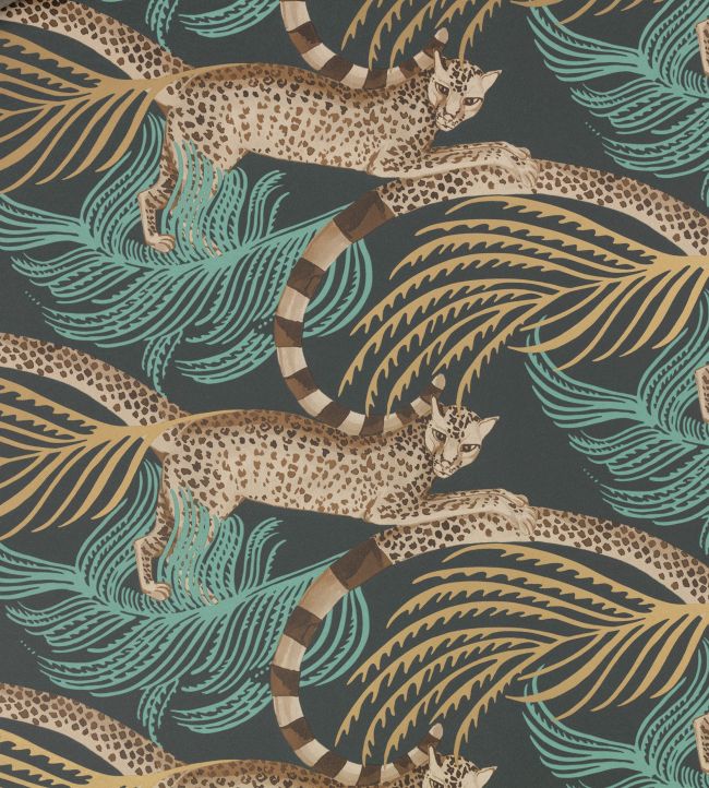 Delilah Wallpaper in Slate by Temperley London for Romo Jane Clayton