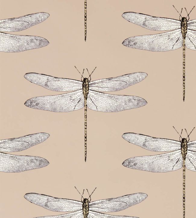 Demoiselle Wallpaper by Harlequin Positano/First Light/Taupe
