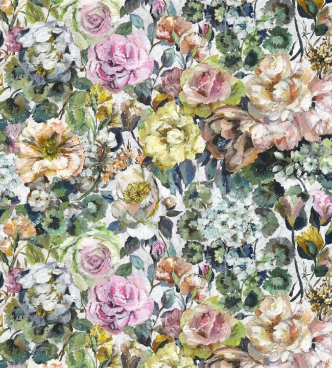 Grandiflora Rose Fabric by Designers Guild Dusk
