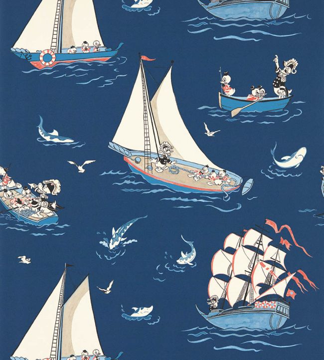 Donald Nautical Wallpaper in Night Fishing by Sanderson