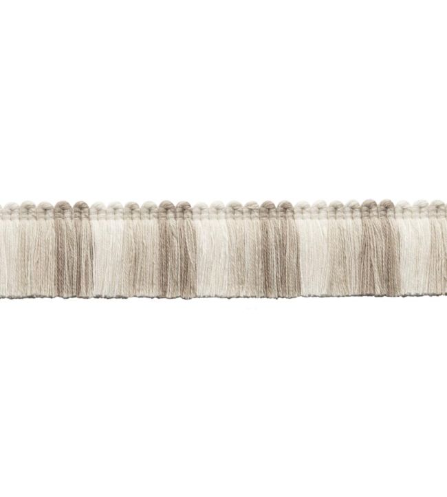 Dorset Blocked Brush Fringe Trimming by Samuel & Sons Oyster