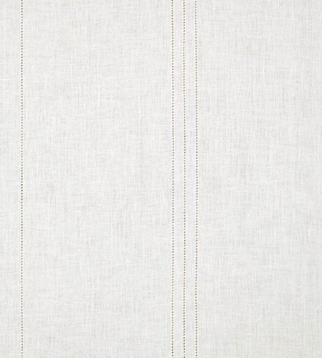 Drawn Thread Hem Stitch Rows Fabric by Volga Linen Ivory White