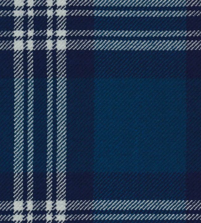 Earl Of St Andrews Mod Fabric by The Isle Mill Blue