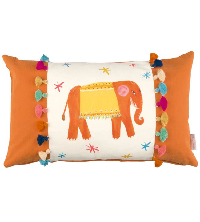 Elephantastic Ready Made Cushions by Villa Nova in Orange 30x50cm