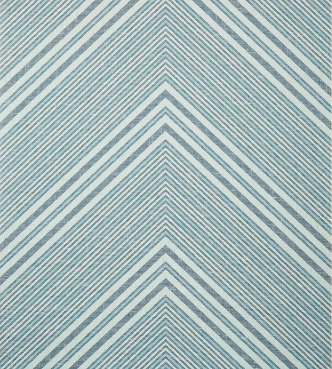 Elevation Wallpaper in Navy and Aqua by Thibaut | Jane Clayton