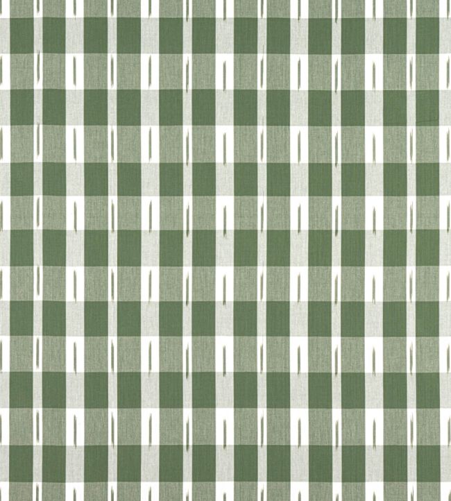 Ellastone Check Fabric by Thibaut Green