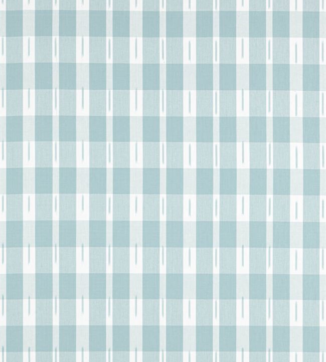 Ellastone Check Fabric by Thibaut Seaglass