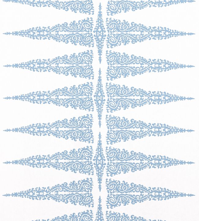 Ellery Stripe Fabric by Anna French Sky Blue on White