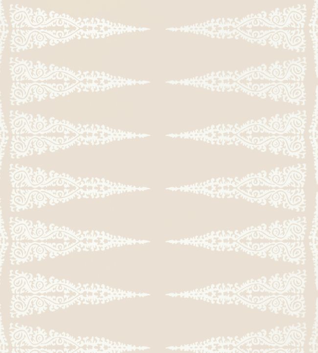 Ellery Stripe Wallpaper by Anna French White on Beige