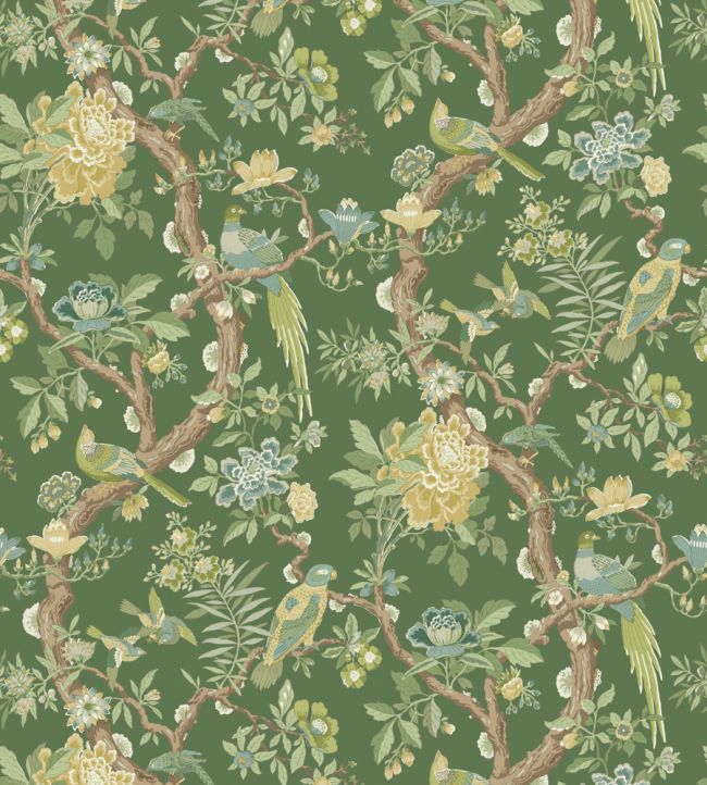 Eltham Wallpaper by GP & J Baker Emerald