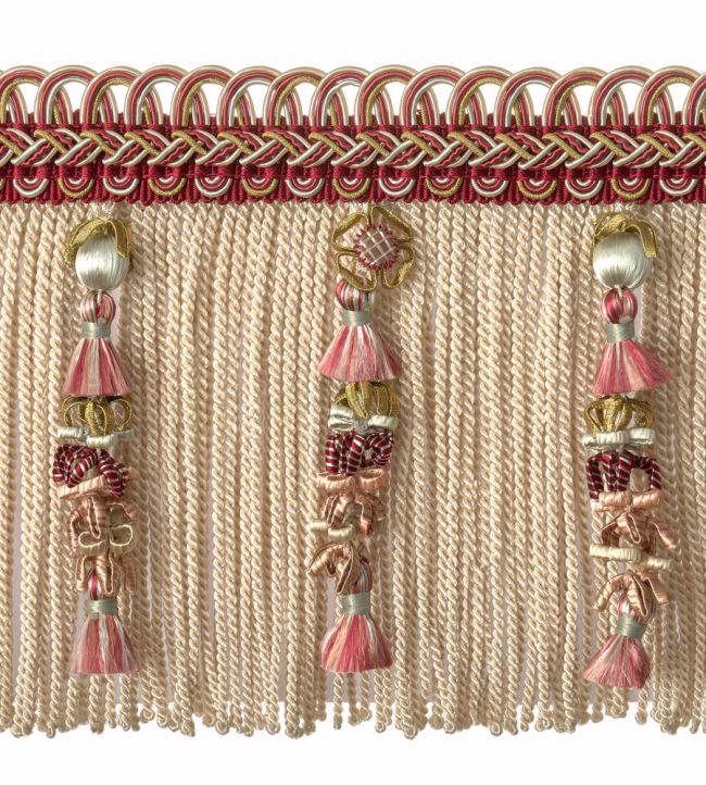 Embellished Bullion Fringe 130mm Trimming by Houles Rouge Cardinalis