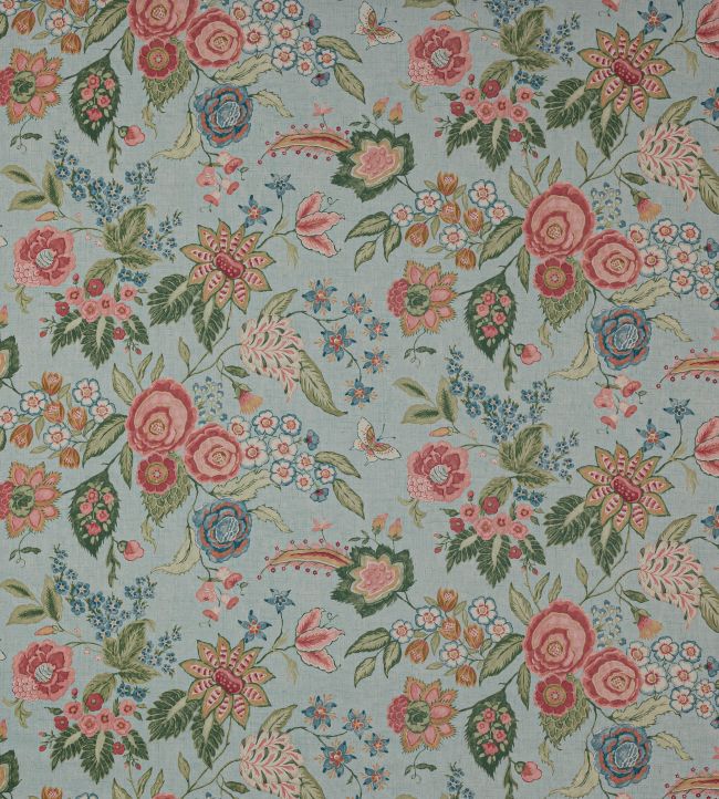 Emmeline Fabric by Colefax and Fowler Aqua