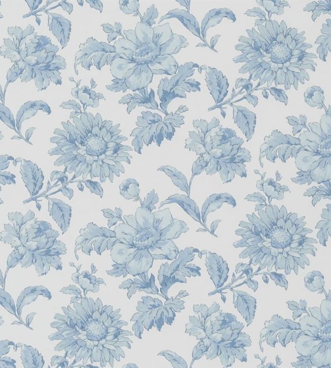 English Garden Floral Wallpaper in Delft by English Heritage for Designers  Guild | Jane Clayton