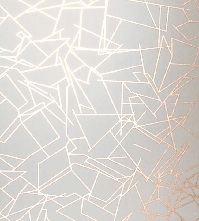 Angles Wallpaper by Erica Wakerly Copper-Rose/White