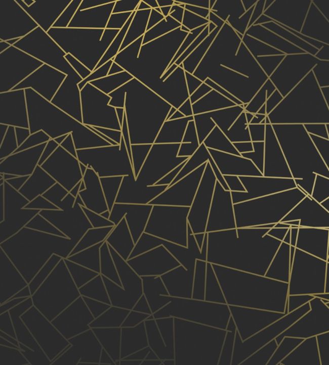 Angles Wallpaper by Erica Wakerly Gold/Black