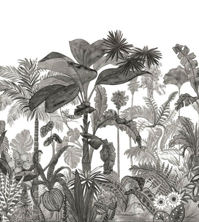 Exotica Mural by Caselio Noir et Blanc