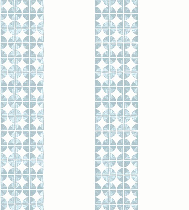Fairmont Stripe Wallpaper by Anna French Soft Blue