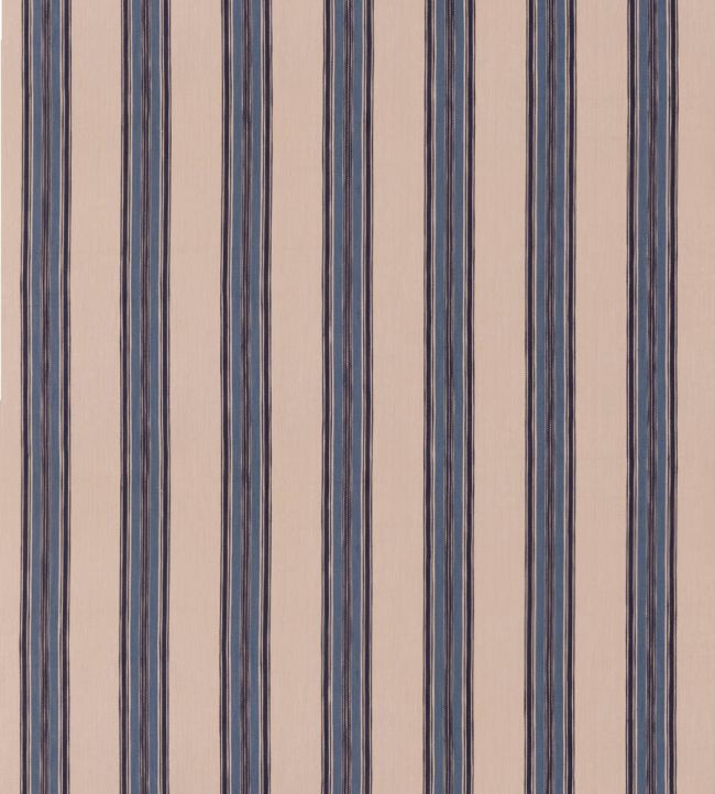 Falmouth Stripe Fabric by Mulberry Home Indigo