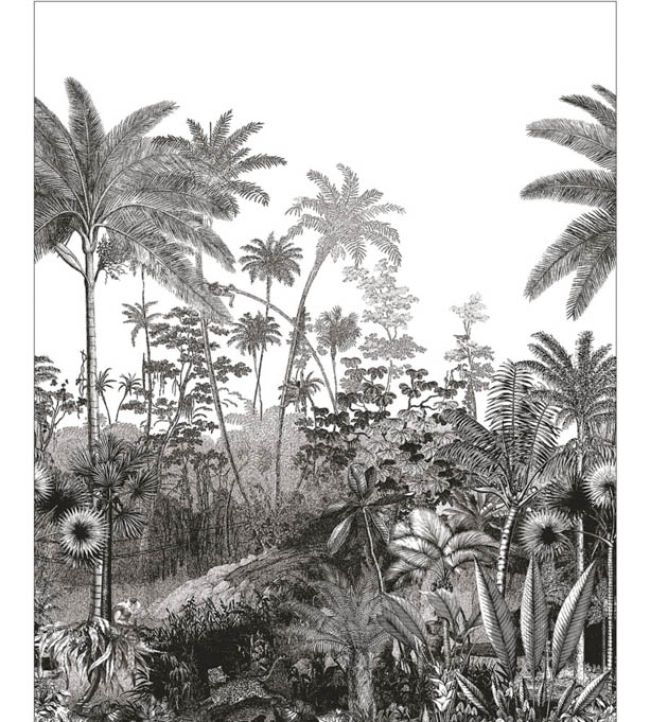 Fantastic Forest Mural by Caselio Noir et Blanc