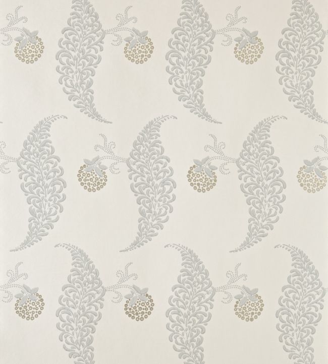 Rosslyn Wallpaper by Farrow & Ball in Shaded White Jane Clayton