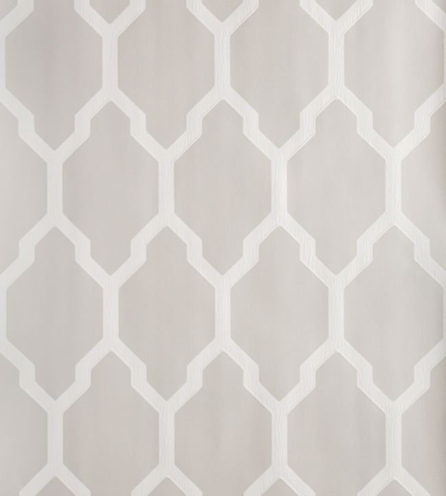Tessella Wallpaper by Farrow & Ball in Strong White Jane Clayton