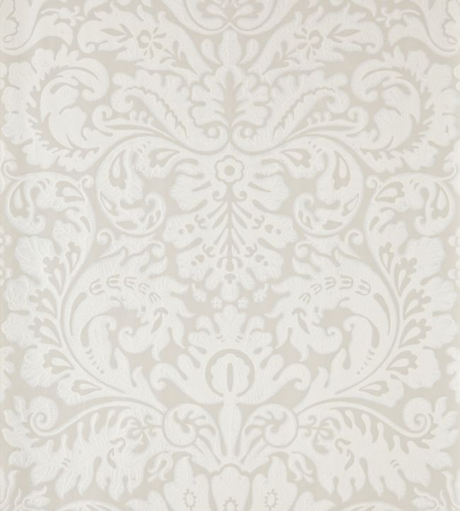 Silvergate Wallpaper by Farrow & Ball in Skimming Stone Jane Clayton
