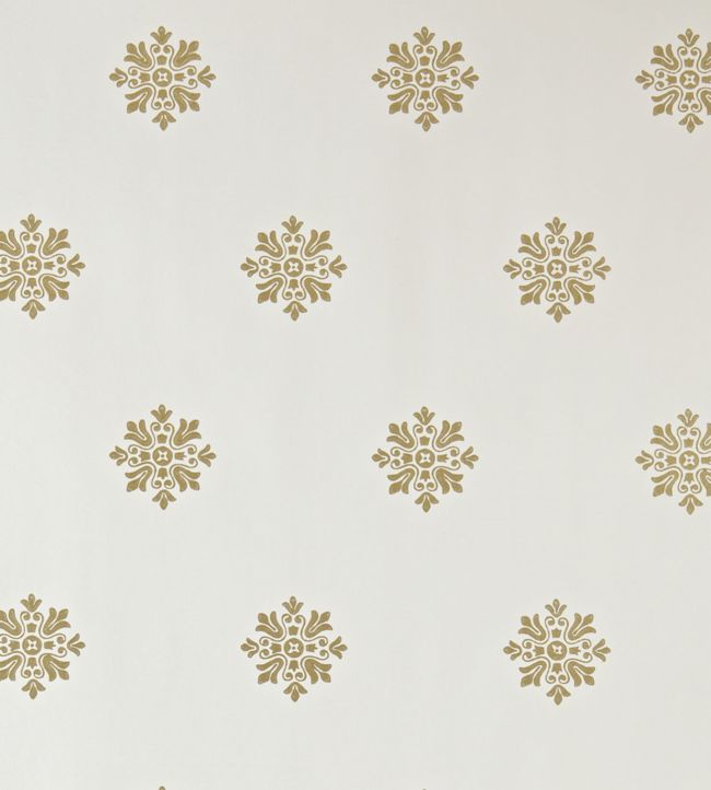 Brockhampton Star Wallpaper by Farrow & Ball in White Tie Jane Clayton