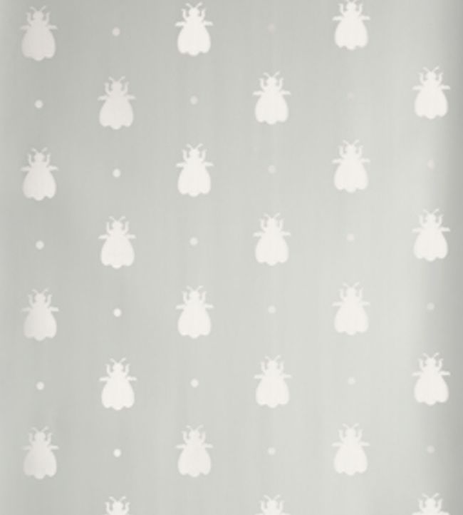 Bumble Bee Wallpaper by Farrow & Ball in Pigeon Jane Clayton