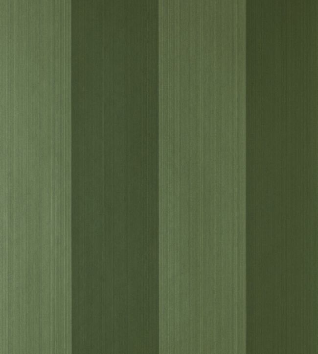 Broad Stripe Wallpaper by Farrow & Ball in Calke Green Jane Clayton