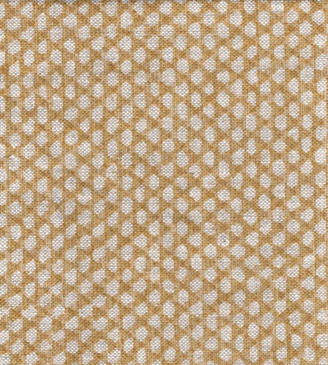 Wicker Linen Fabric by Fermoie Yellow