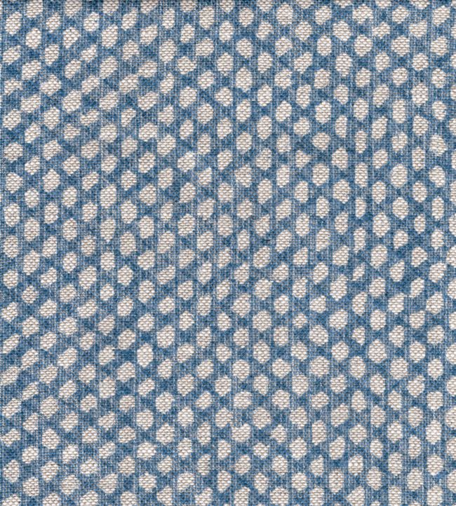 Wicker Linen Fabric by Fermoie Sea Blue
