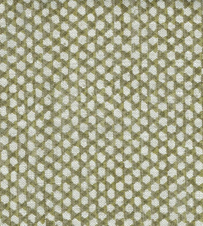 Wicker Linen Fabric by Fermoie Olive