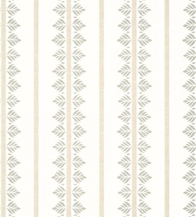 Fern Stripe Wallpaper by Anna French Beige