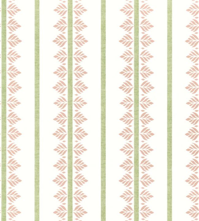 Fern Stripe Wallpaper by Anna French Blush