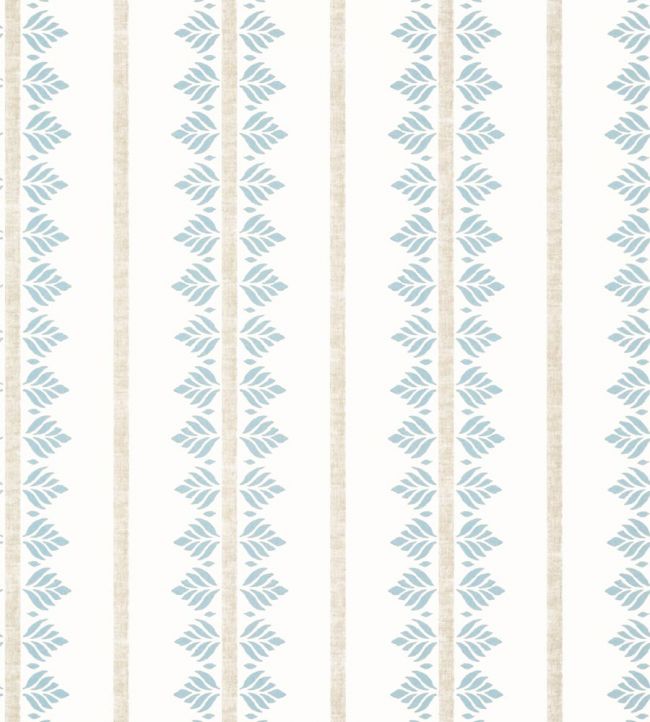 Fern Stripe Wallpaper in Spa Blue by Anna French | Jane Clayton Fern Stripe Wallpaper in Spa Blue by Anna French | Jane Clayton