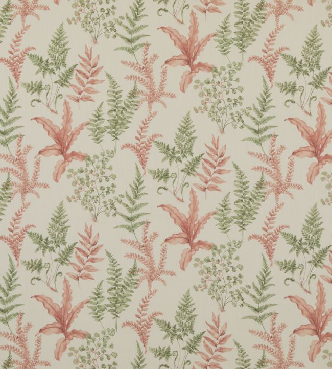 Ferndown Fabric by Baker Lifestyle Green/Pink