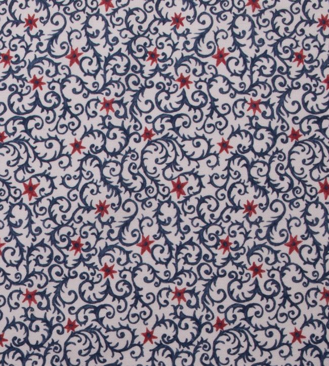 Filigree Fabric by Titley and Marr Prussian