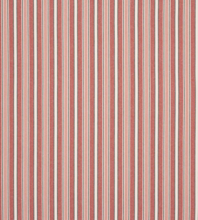 Firle Stripe Fabric by Jane Churchill Red
