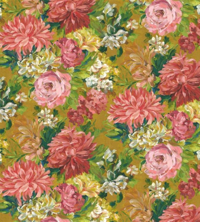 Fleur D'Artistes Fabric by Designers Guild Terracotta
