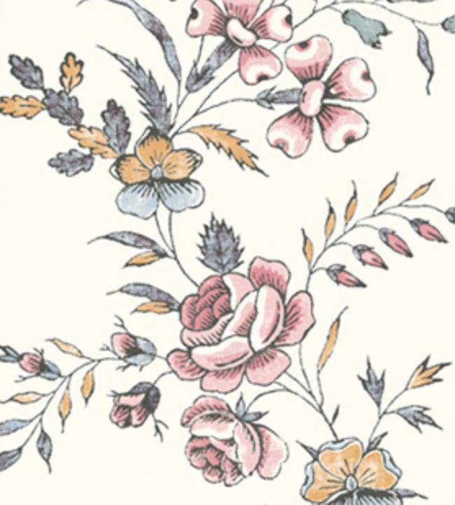 Fleurie Wallpaper by Lewis & Wood Honeysuckle