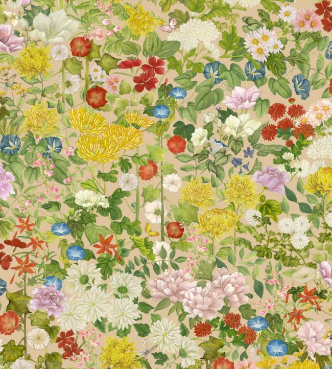 Flora Province Wallpaper in Taupe by Cole & Son Jane Clayton