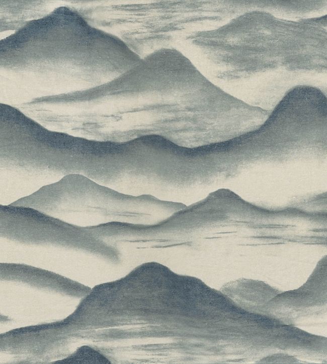 Flou Fabric by Casamance Pierre Bleue