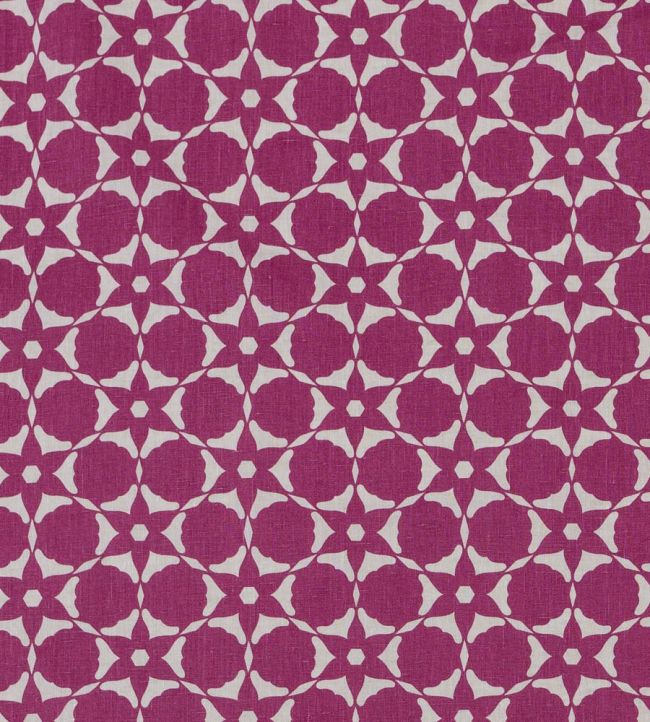 Flower Cut Out Fabric by Vanderhurd Magenta/Champignon