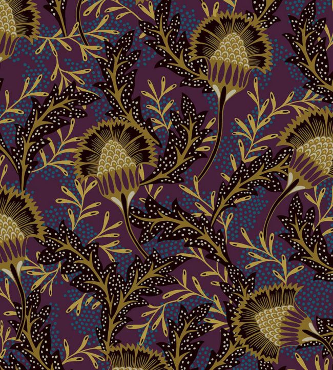 Flowers of Africa Wallpaper by Eijffinger Purple/Lilac