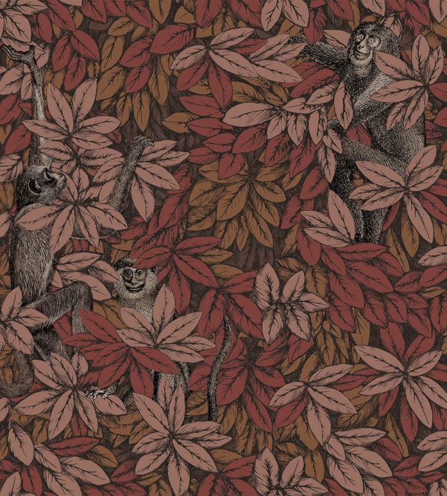 Foglie e Scimmie Wallpaper by Cole & Son Autumnal Leaves