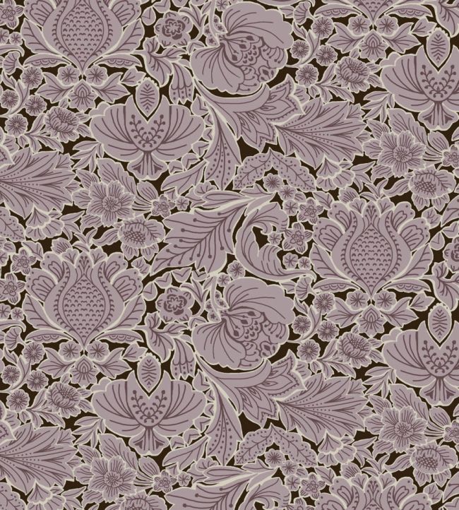 Folk Floral Fabric by Parker & Jules Lilac