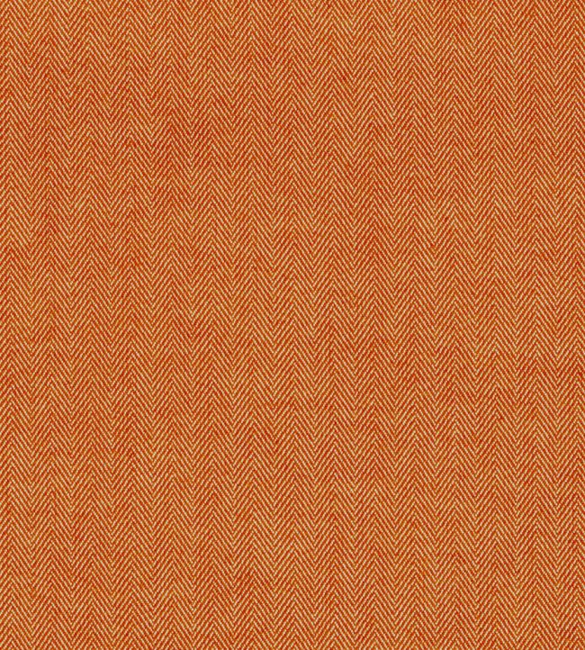 Fresco Herringbone Fabric by Ian Mankin Rust