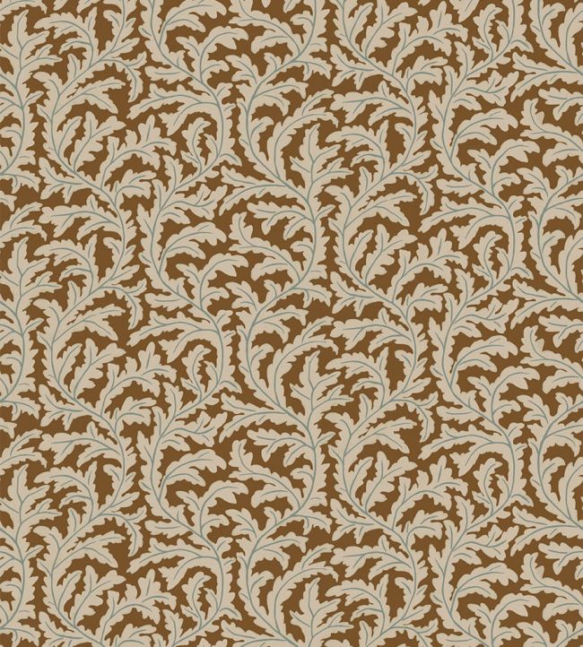 Frond Ogee Wallpaper by Josephine Munsey Sepia